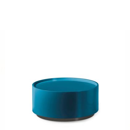DEDALO ROUND NIGHTSTAND  - HG PETROL BLUE MIRTO/TITANIUM
