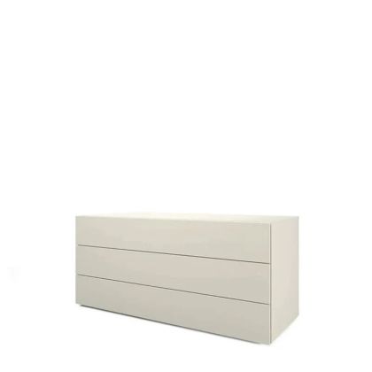 PEOPLE 3 DRWRS DRESSER - BEIGE SETA MATT LACQUER