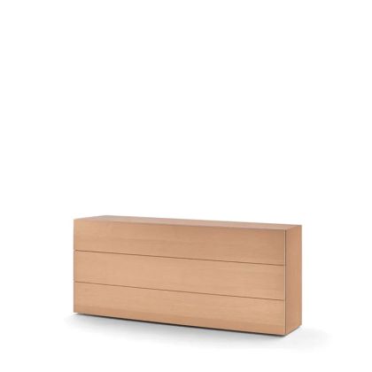 PEOPLE 3 DRWRS DRESSER  - BLEACHED ASH