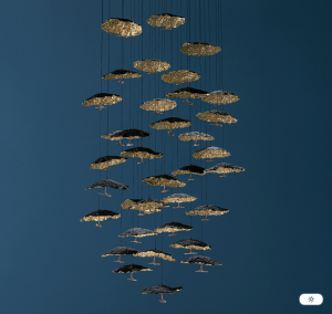 Gold Moon Chandelier