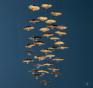 Gold Moon Chandelier
