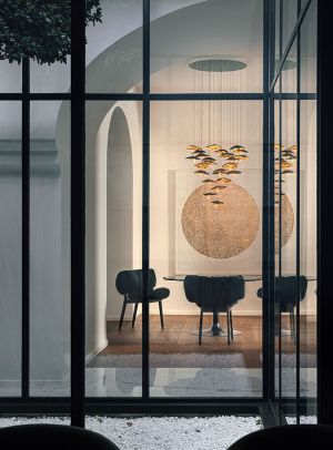 Gold Moon Chandelier