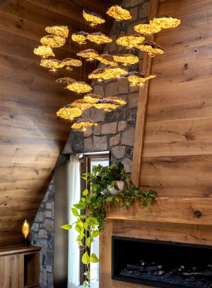 Gold Moon Chandelier