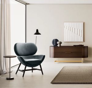 DEDALO 2 DRWRS DRESSER - BURNT OAK/BRONZE