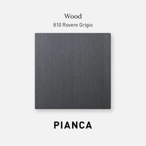 DEDALO ROUND NIGHTSTAND - GREY OAK/TITANIUM