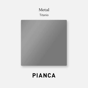 DEDALO ROUND NIGHTSTAND - GREY OAK/TITANIUM