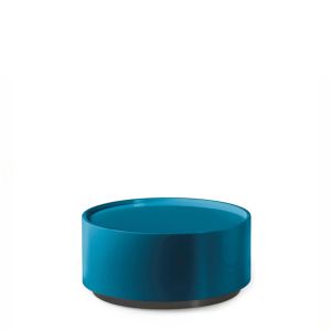 DEDALO ROUND NIGHTSTAND  - HG PETROL BLUE MIRTO/TITANIUM