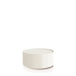 DEDALO ROUND NIGHTSTAND STACKABLE - WHITE HIGH GLOSS