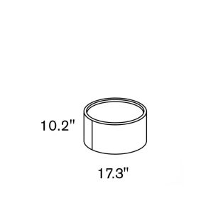 DEDALO ROUND NIGHTSTAND STACKABLE - WHITE HIGH GLOSS