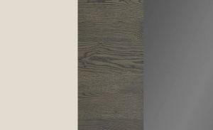 LOGOS 3 DRWRS DRESSER - SMOKED OAK/SETA BEIGE/TITANIUM