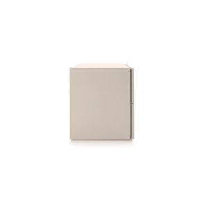 PEOPLE 2 DRWRS NIGHTSTAND - BEIGE SETA MATT LACQUER