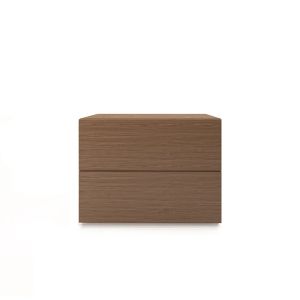 PEOPLE 2 DRWRS NIGHTSTAND  - WALNUT