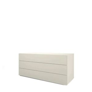 PEOPLE 3 DRWRS DRESSER - BEIGE SETA MATT LACQUER