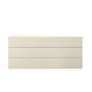 PEOPLE 3 DRWRS DRESSER - BEIGE SETA MATT LACQUER