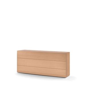 PEOPLE 3 DRWRS DRESSER  - BLEACHED ASH
