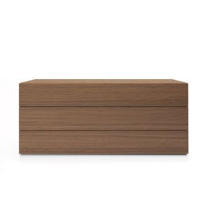 PEOPLE 3 DRWRS DRESSER  - WALNUT