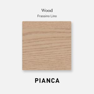PEOPLE 3 DRWRS NIGHTSTAND - MEDIUM BEIGE ECRU' MATT LACQUERED STRUCTURE AND BLEACHED ASH FRONTS
