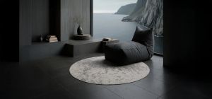 MOON LIGHT GRAY ROUND