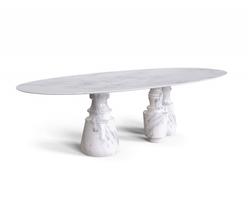 PIETRA OVAL XL ESTREMOZ DINING TABLE