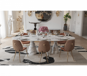 PIETRA OVAL XL ESTREMOZ DINING TABLE