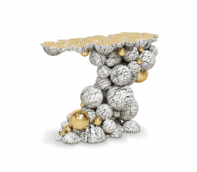 NEWTON FAUX-MARBLE CONSOLE