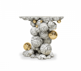 NEWTON FAUX-MARBLE CONSOLE