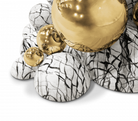 NEWTON FAUX-MARBLE CONSOLE