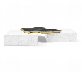 NAVARRA BLACK WHITE CENTER TABLE