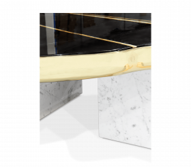 NAVARRA BLACK WHITE CENTER TABLE