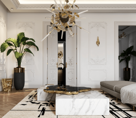 NAVARRA BLACK WHITE CENTER TABLE