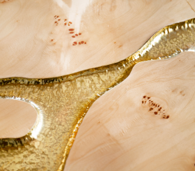  EMPIRE POPLAR ROOT CENTER TABLE