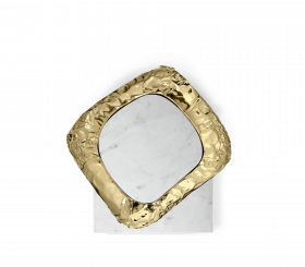 STONEHENGE CARRARA SIDE TABLE