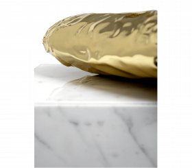 STONEHENGE CARRARA SIDE TABLE