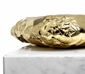 STONEHENGE CARRARA SIDE TABLE