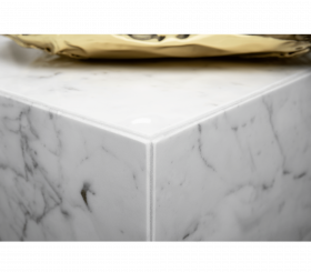 STONEHENGE CARRARA SIDE TABLE