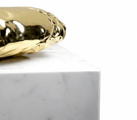 STONEHENGE CARRARA SIDE TABLE