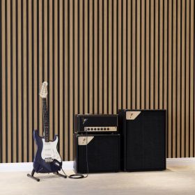 Акустичен панел AGT стенна декорация ламперия LB-5014, TEAK 248