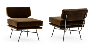 Elettra armchair black nikel by Arflex