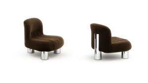 Botolo chromed - Low version by Arflex